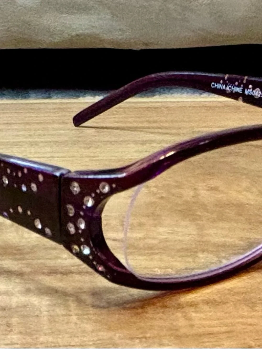 Foster Grant Purple Rectangle Women's Eyeglass Frames
